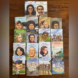 Who was? Book series lot of 18 Disney Mrs Rogers Area 51 Babe Ruth Jane Goodall